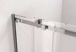 THRON LINE SQUARE drzwi prysznicowe 1300 mm, rolki kanciaste, szkło czyste
