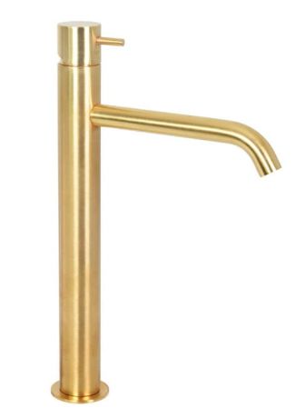Przejdź do produktu Złota bateria umywalkowa wysoka 31 cm z korkiem automatycznym Daniel Tokyo TK607.DP