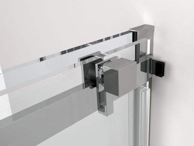 THRON LINE SQUARE drzwi prysznicowe 1400 mm, rolki kanciaste, szkło czyste