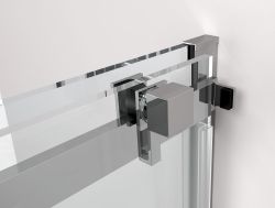 THRON LINE SQUARE drzwi prysznicowe 1600 mm, rolki kanciaste, szkło czyste