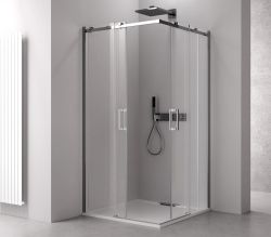 THRON LINE SQUARE kabina prysznicowa prostokątna 1100x900mm, rolki kanciaste, wejście z rogu