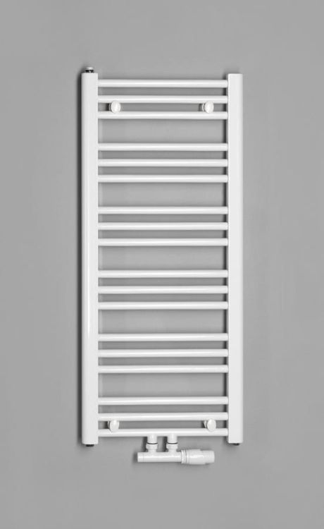 ALBRECHT grzejnik łazienkowy 400x930 mm, podłączenie centralne, biały