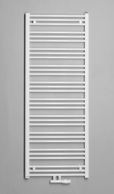 ALBRECHT grzejnik łazienkowy 600x1570 mm, podłączenie centralne, biały