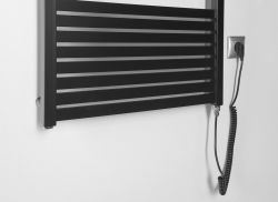 TONDI-E grzejnik elektryczny 600x1690 mm, 800W, czarny mat
