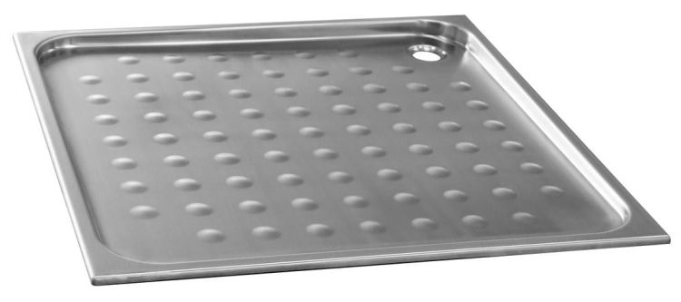 Brodzik 700x30x700 mm, stal nierdzewna mat