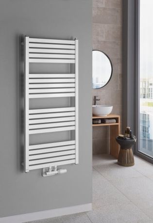 Przejdź do produktu GRUNT grzejnik łazienkowy 500x1050 mm, podłaczenie środkowe, biały