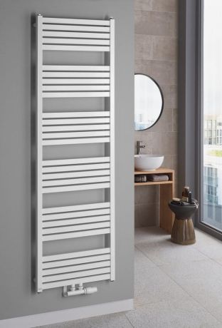 Przejdź do produktu GRUNT grzejnik łazienkowy 500x1610 mm, podłączenie środkowe, biały