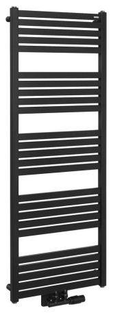 Przejdź do produktu GRUNT grzejnik łazienkowy 500x1330 mm, podłączenie centralne, czarny mat