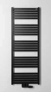 GRUNT grzejnik łazienkowy 500x1330 mm, podłączenie centralne, czarny mat