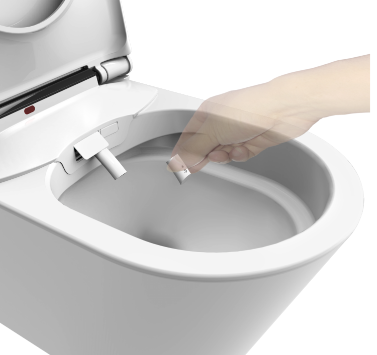 Elektroniczna Toaleta Myjąca Wisząca Major&Maker Deluxe B Biało-Czarny