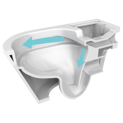 Elektroniczna Toaleta Myjąca Wisząca Major&Maker Deluxe B Biało-Czarny