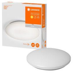 ORBIS lampa sufitowa łazienkowa, średnica 300mm, czujnik bezdotykowy, 1100lm, 16W, IP44