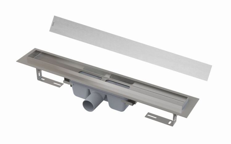Odpływ liniowy 120 cm z rusztem POSH Alcaplast APZ6-1150+Posh-1150 stal nierdzewna mat