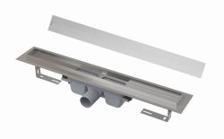 Odpływ liniowy 70 cm z dekoracyjny rusztem Alcadrain APZ6-650+POSH-650 stal nierdzewna mat