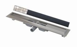 Odpływ liniowy 120 cm, niski z ramką Floor do zabudowy Alcadrain APZ106-1150+FLOOR-1150