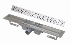 Odpływ liniowy 70 cm z rusztem Buble Alcadrain APZ1-650+BUBLE-650 stal połysk