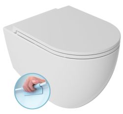 INFINITY miska WC wisząca, Rimless, 36,5x53cm, biały