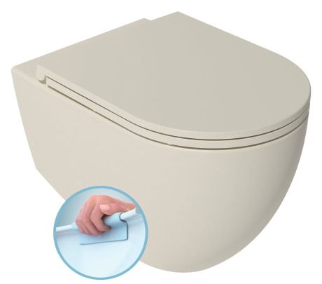 Przejdź do produktu INFINITY miska WC wisząca, Rimless, 36,5x53cm, ivory