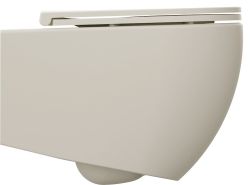 INFINITY miska WC wisząca, Rimless, 36,5x53cm, ivory