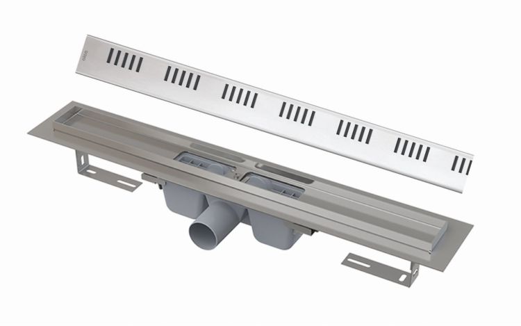 Odpływ liniowy 60 cm z rusztem Dream Alcaplast APZ1-550+DREAM-550 stal połysk