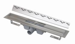 Odpływ liniowy 110 cm z rusztem HOPE Alcaplast APZ1-1050+HOPE-1050L stal połysk
