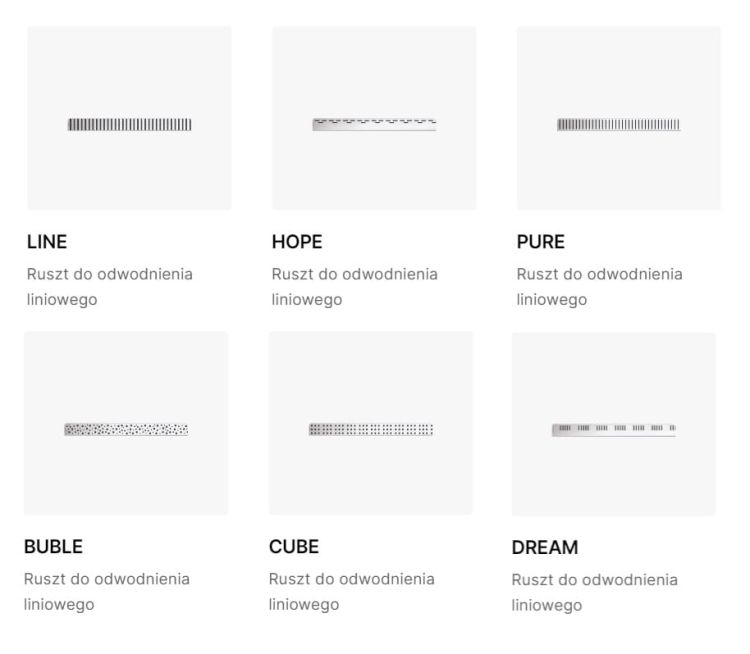 Ruszt do odpływu APZ101