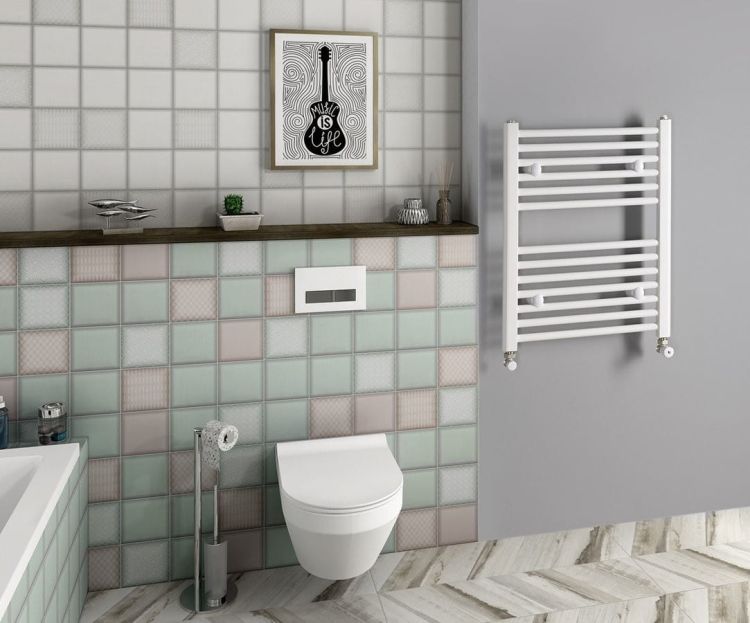DIRECT Grzejnik elektryczny z podłączeniem bocznym 500x640 mm, 360 W, biały