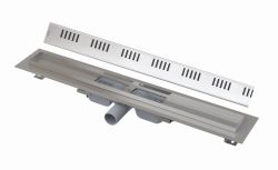 Odpływ liniowy niski 80 cm z rusztem Dream Alcaplast APZ101-750+DREAM-750 stal połysk