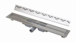 Odpływ liniowy niski 120 cm Alcaplast z rusztem Hope APZ101-1150+HOPE-1150 stal połysk