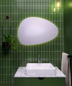 STEN lustro z oświetleniem LED 80x55cm