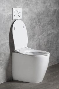 SENTIMENTI miska WC 36x52 cm, Rimless, dolny/tylny odpływ, biały (SmartFixPlus)