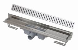 Odpływ liniowy 80 cm z rusztem PURE Alcaplast APZ4-750+PURE-750 stal połysk