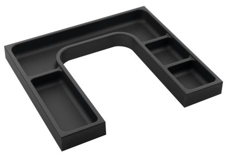 Przejdź do produktu LINDO "U" organizer 372x36x323mm, plastik, antracyt