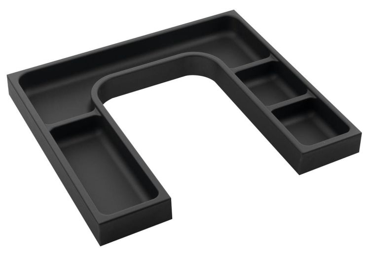 Organizer LINDO "U" 372x36x323 mm, plastik, antracyt
