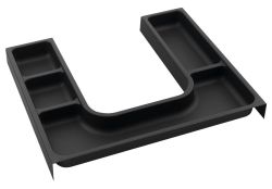Organizer LINDO "U" 372x36x323 mm, plastik, antracyt