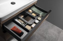 Organizer LINDO "U" 372x36x323 mm, plastik, antracyt