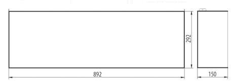 Przejdź do produktu Półka łazienkowa wnękowa do zabudowy 90x15 cm ze stali nierdzewnej z regulowaną głębokością montażu MCJ PWR600/10/15