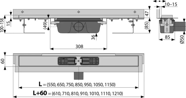 Odpływ liniowy APZ4
