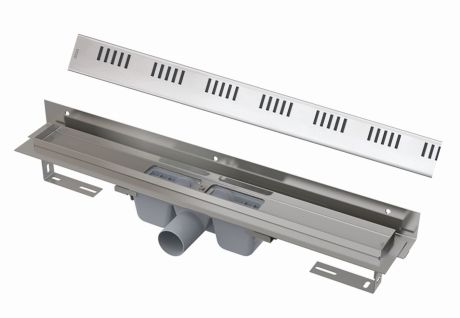 Przejdź do produktu Odpływ liniowy 100 cm z rusztem DREAM Alcaplast APZ4-950+DREAM-950 stal połysk