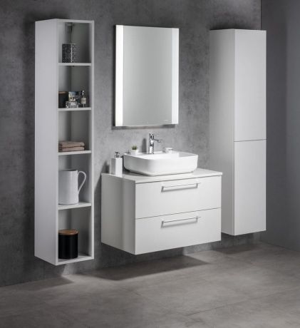 Przejdź do produktu CIRASA szafka pod umywalkę 79,8x52x46cm, biały połysk
