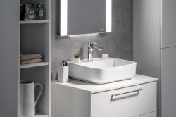 CIRASA blat DTDL 71x1,8x46,5cm, biały połysk