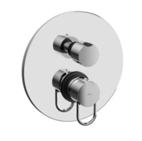 Bateria prysznicowa podtynkowa 3-drożna z mechanicznym przełącznikiem Paffoni JOKER JK019CR chrom