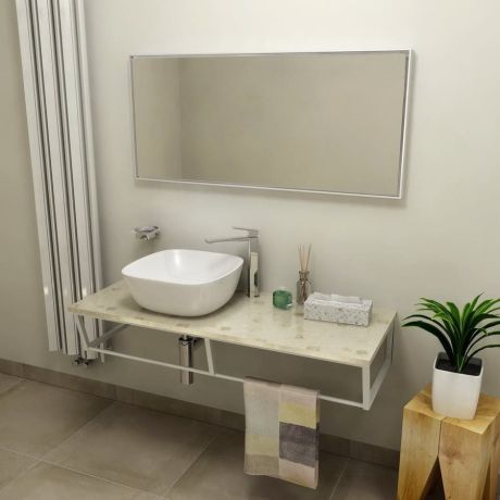 Przejdź do produktu SKA blat 120x2x46 cm, marmur techniczny, Aurora