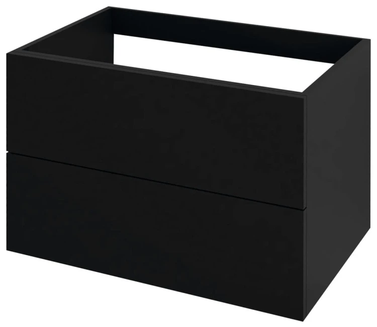 TREOS szafka umywalkowa 75x53x50,5cm, czarny mat