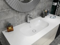 TREOS szafka umywalkowa 110x53x50,5cm, biały mat