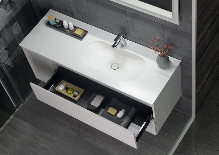 TREOS szafka umywalkowa 110x53x50,5cm, dąb Polar