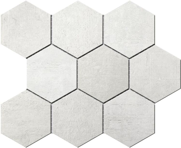 LOGAN Bianco Hexágono 35,5x29,2 (bal=1m2)