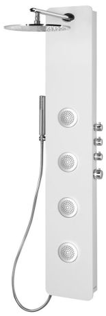 Przejdź do produktu SPIRIT ROUND panel prysznicowy z baterią termostatyczną 250x1550mm, biały
