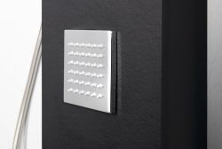 SPIRIT SQUARE panel prysznicowy 250x1550mm z baterią termostatyczną, ścienny, czarny