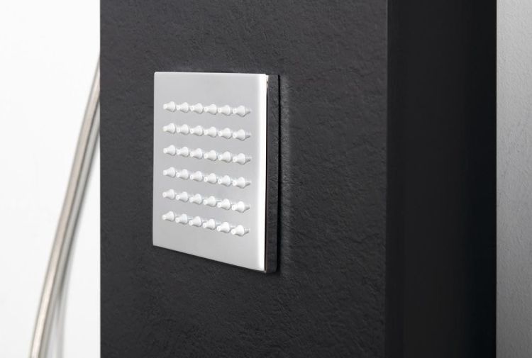 SPIRIT SQUARE panel prysznicowy 250x1550mm z baterią termostatyczną, ścienny, czarny